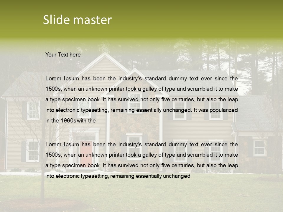 Revival Single Family Residential PowerPoint Template