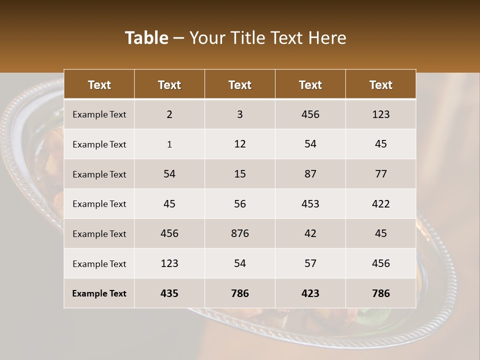 Bacon Marriage Server PowerPoint Template