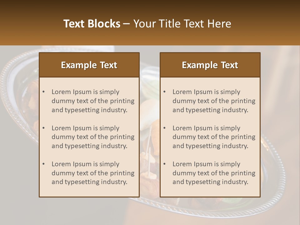 Bacon Marriage Server PowerPoint Template