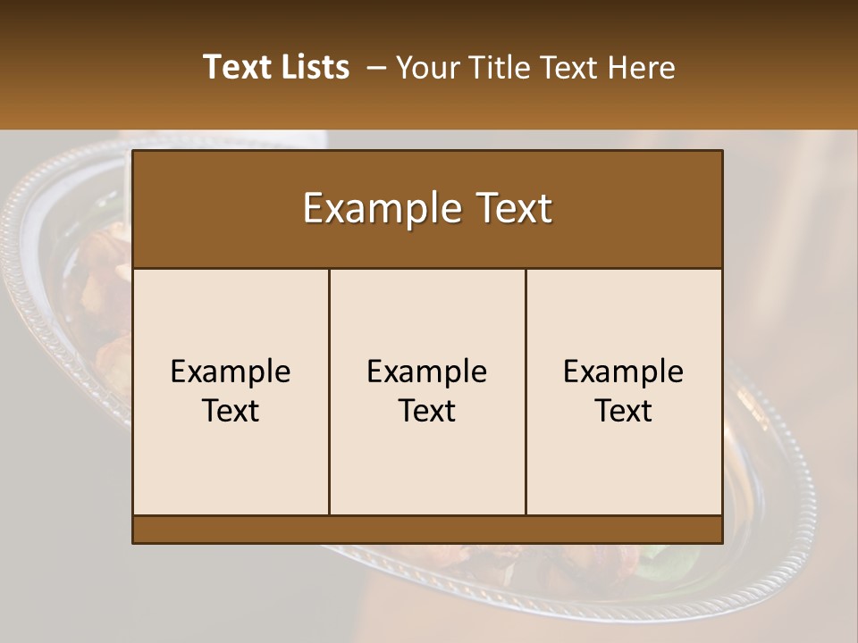 Bacon Marriage Server PowerPoint Template