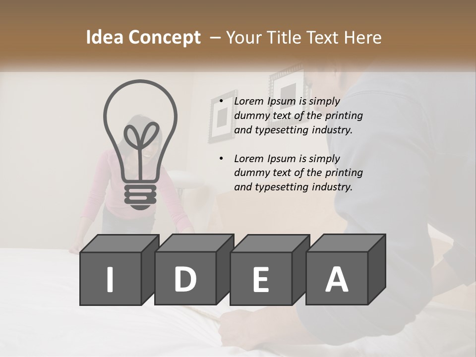 Plant Deck Patio PowerPoint Template