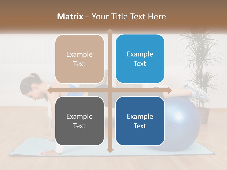 Blue Deck Plant PowerPoint Template