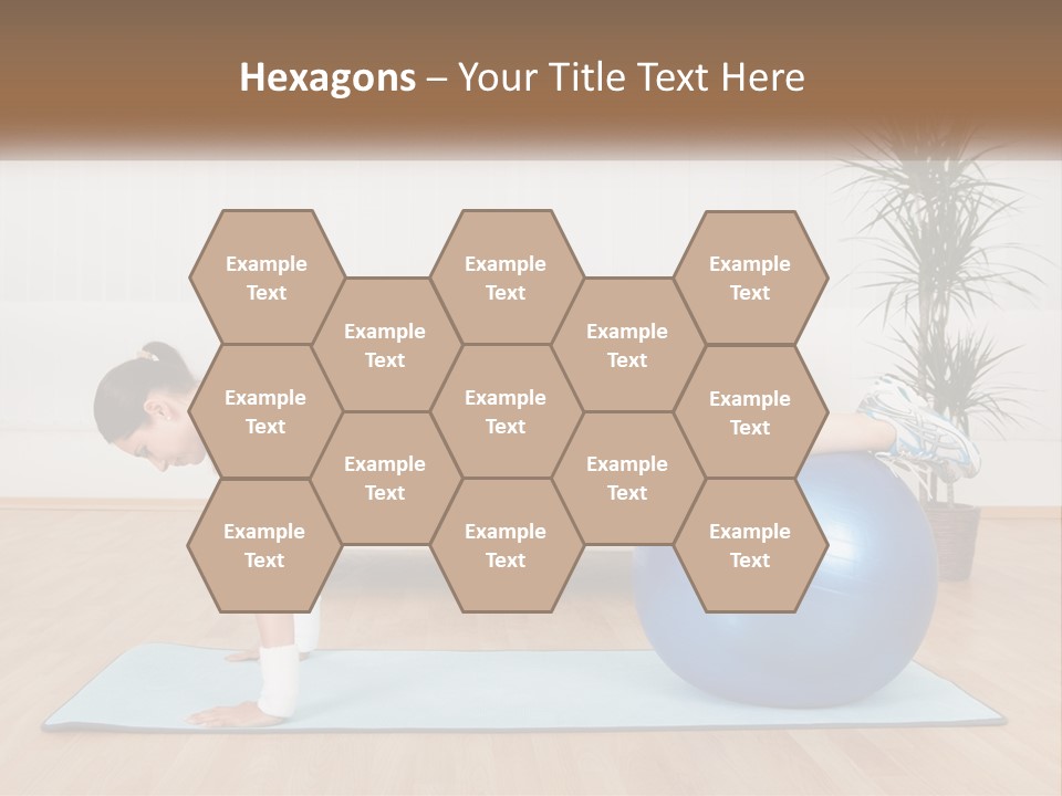 Blue Deck Plant PowerPoint Template