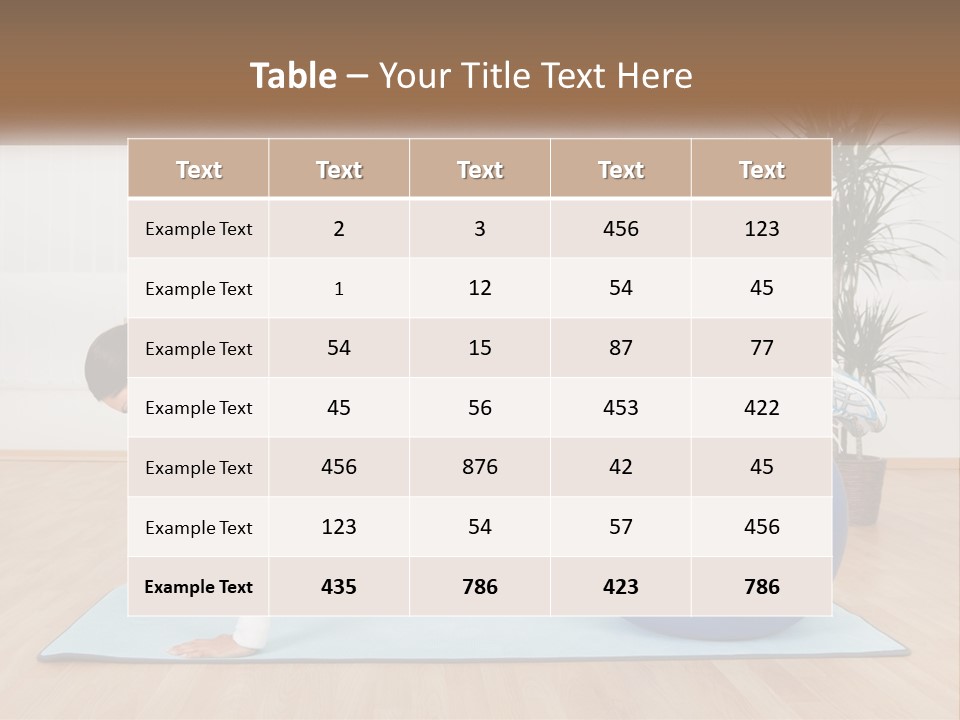 Blue Deck Plant PowerPoint Template