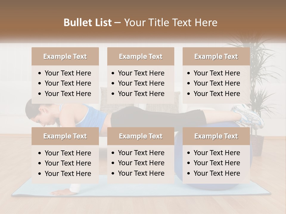 Blue Deck Plant PowerPoint Template