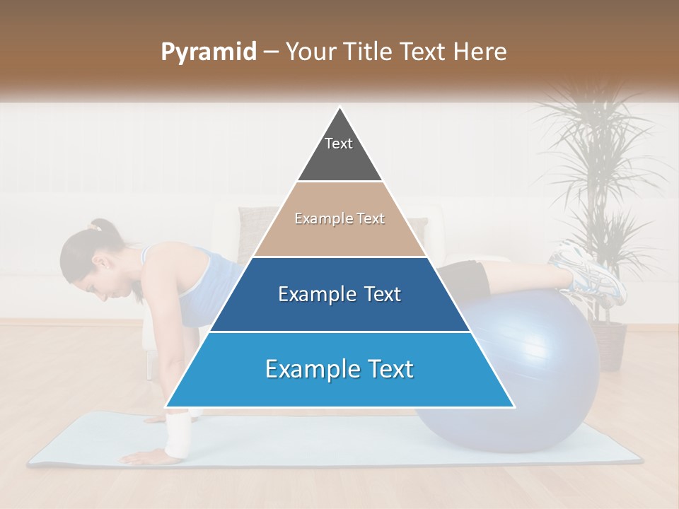 Blue Deck Plant PowerPoint Template