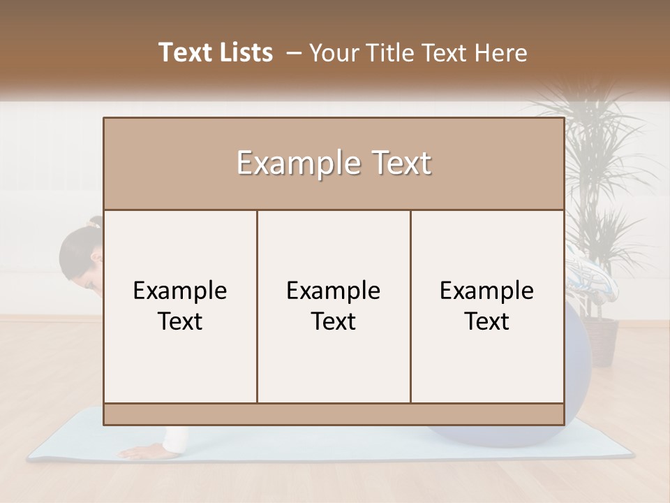 Blue Deck Plant PowerPoint Template