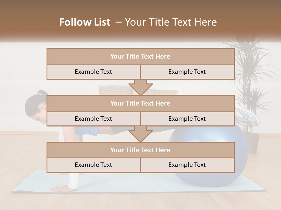 Blue Deck Plant PowerPoint Template