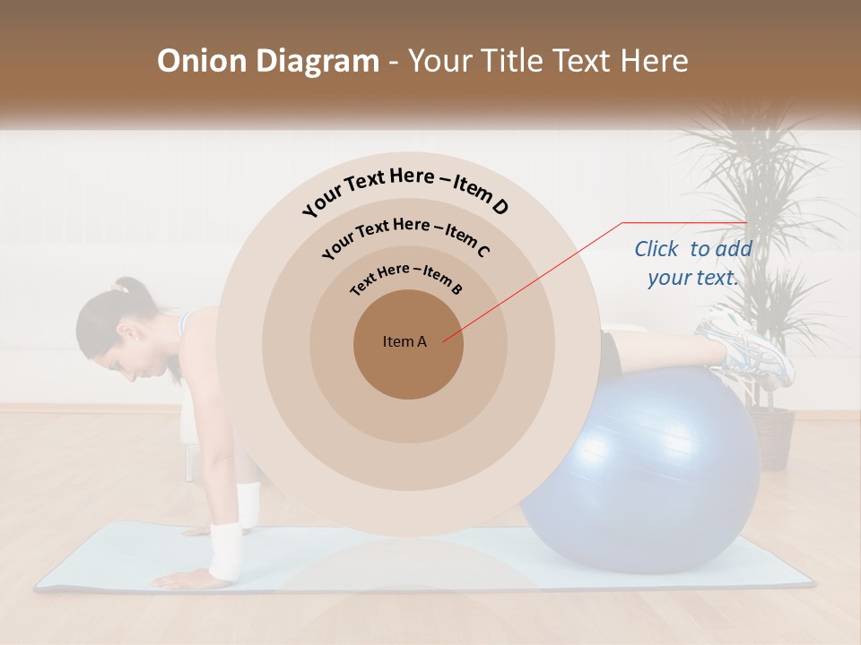 Blue Deck Plant PowerPoint Template
