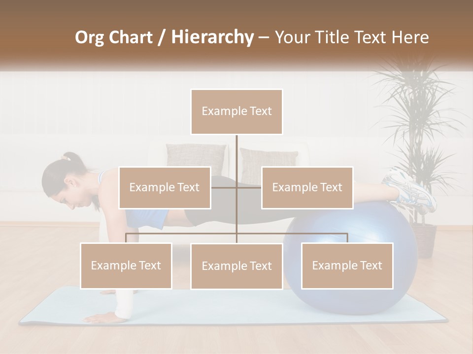 Blue Deck Plant PowerPoint Template