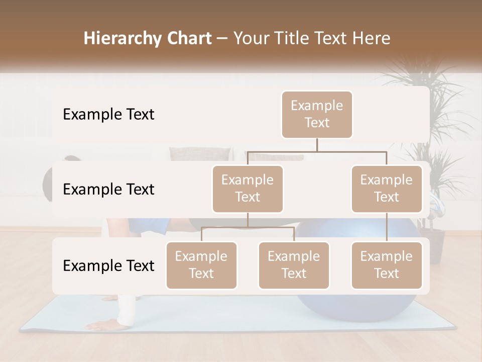Blue Deck Plant PowerPoint Template