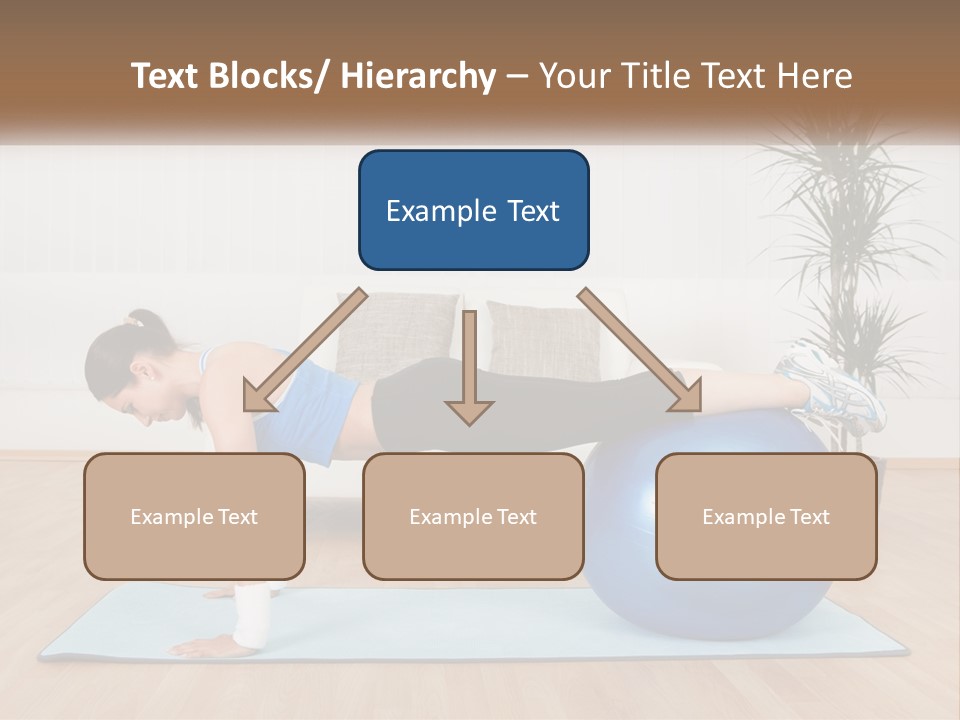 Blue Deck Plant PowerPoint Template