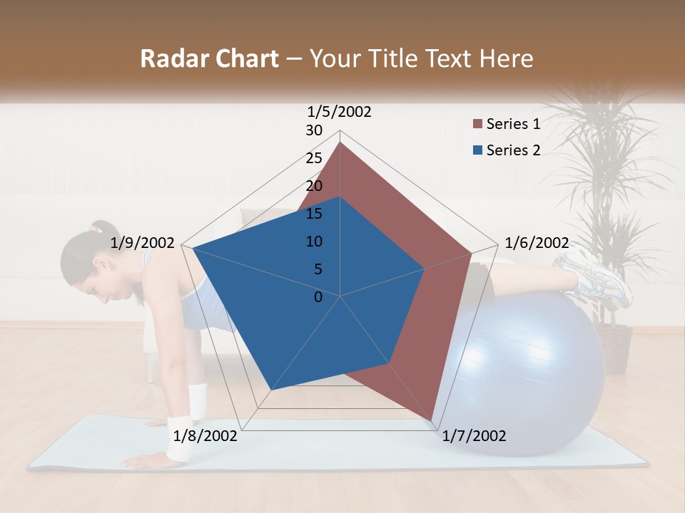 Blue Deck Plant PowerPoint Template