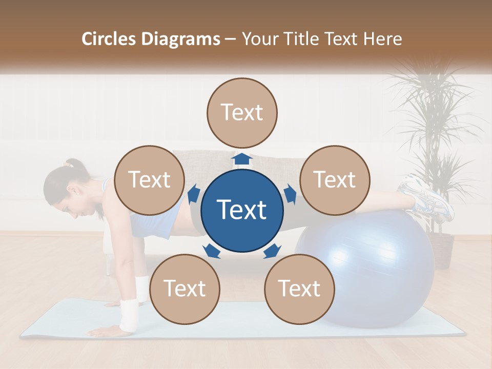 Blue Deck Plant PowerPoint Template