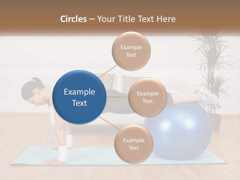 Blue Deck Plant PowerPoint Template