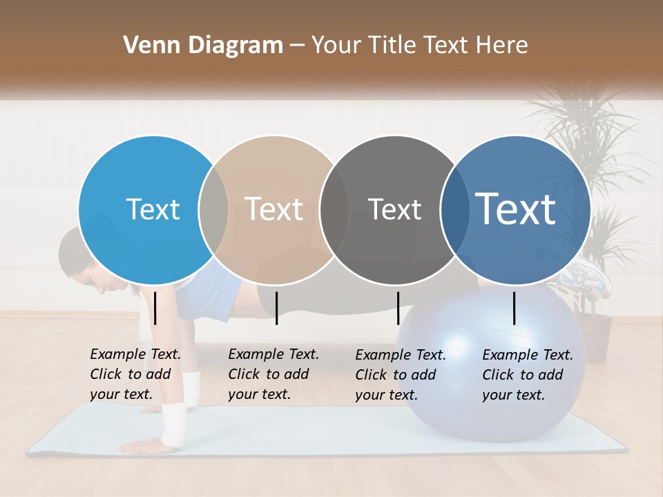 Blue Deck Plant PowerPoint Template
