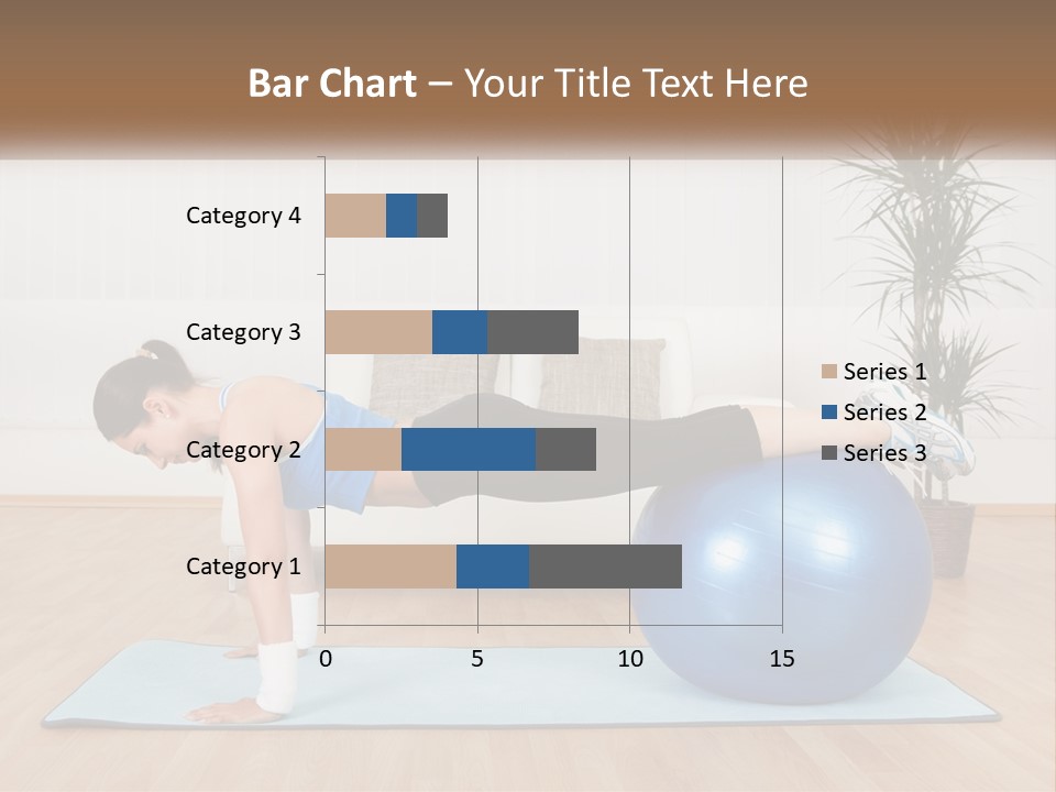 Blue Deck Plant PowerPoint Template