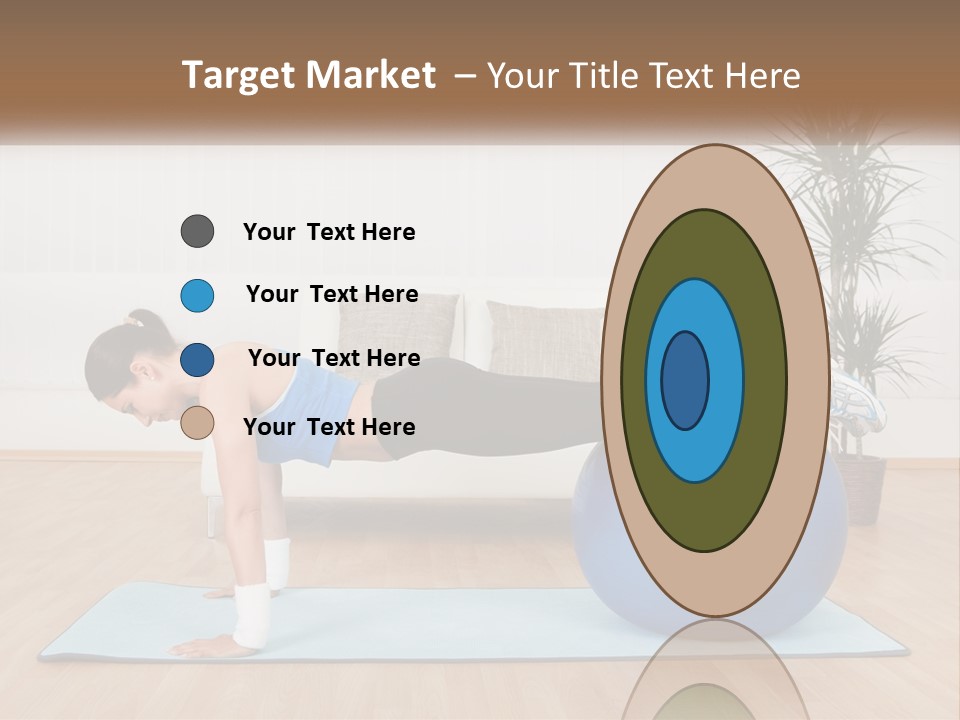 Blue Deck Plant PowerPoint Template