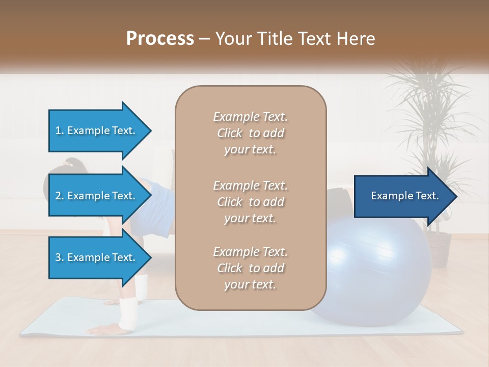Blue Deck Plant PowerPoint Template