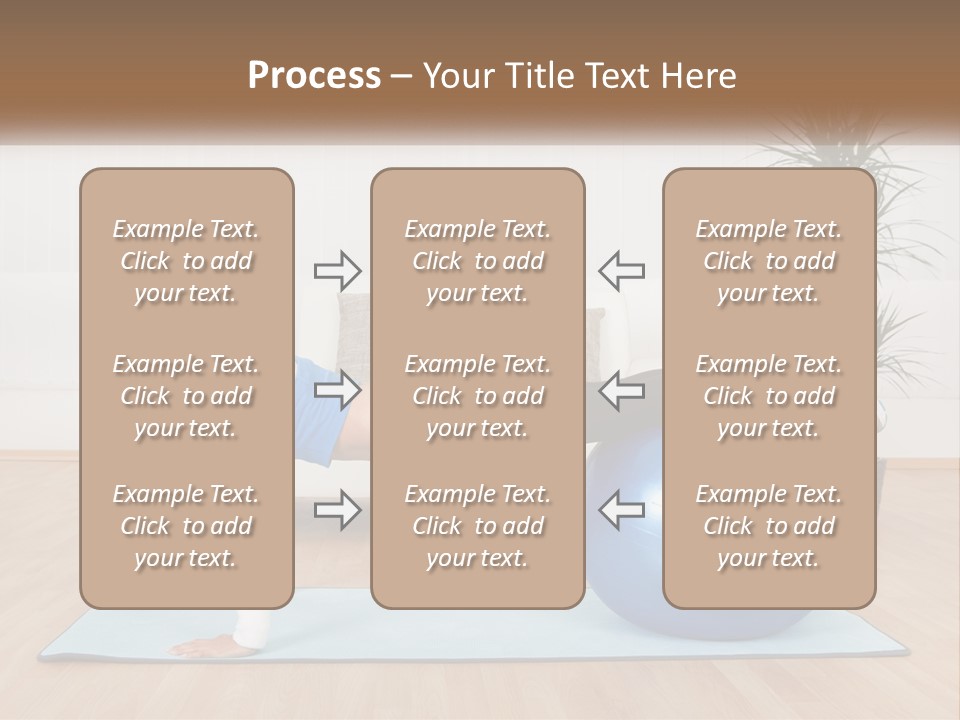 Blue Deck Plant PowerPoint Template