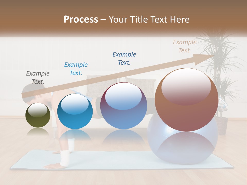 Blue Deck Plant PowerPoint Template