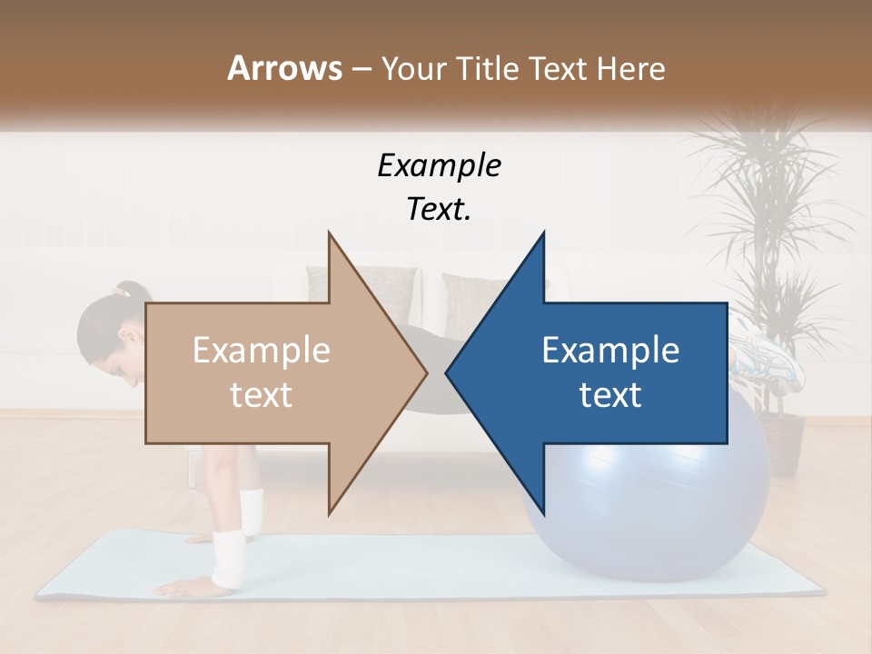 Blue Deck Plant PowerPoint Template