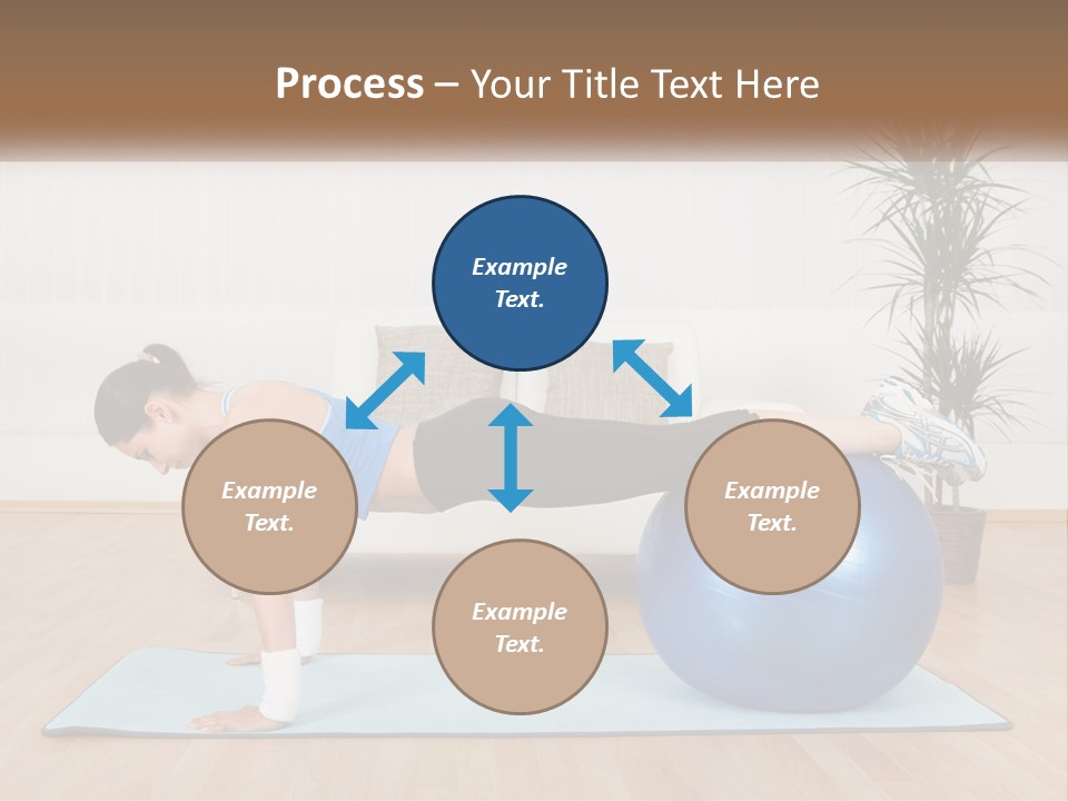 Blue Deck Plant PowerPoint Template
