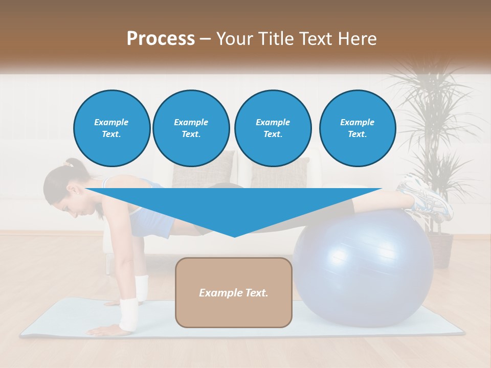 Blue Deck Plant PowerPoint Template
