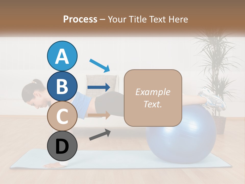 Blue Deck Plant PowerPoint Template
