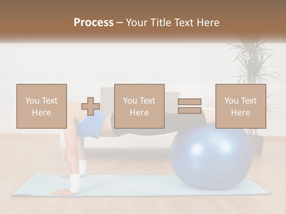 Blue Deck Plant PowerPoint Template