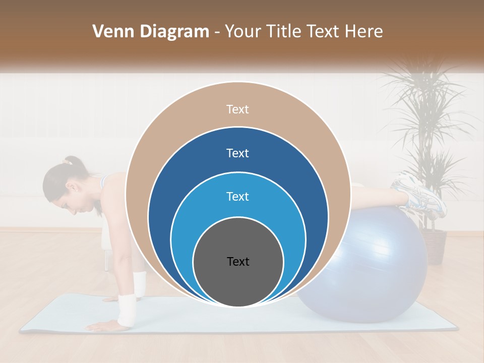 Blue Deck Plant PowerPoint Template