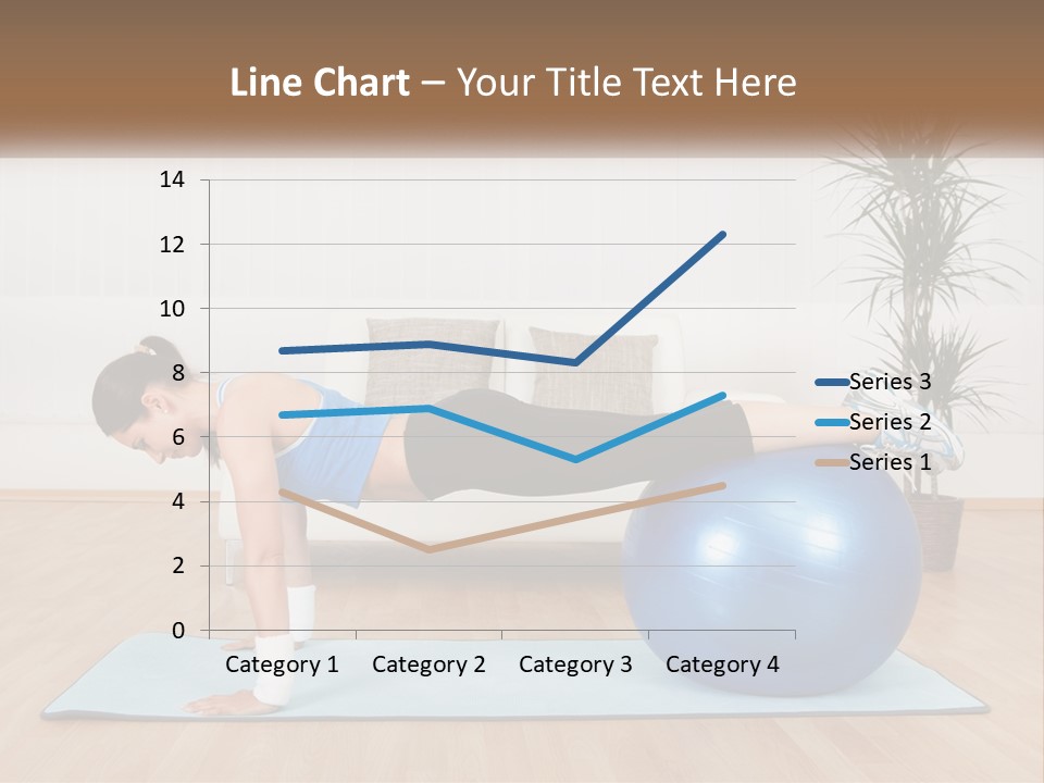 Blue Deck Plant PowerPoint Template