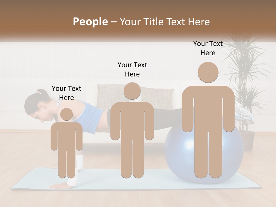 Blue Deck Plant PowerPoint Template