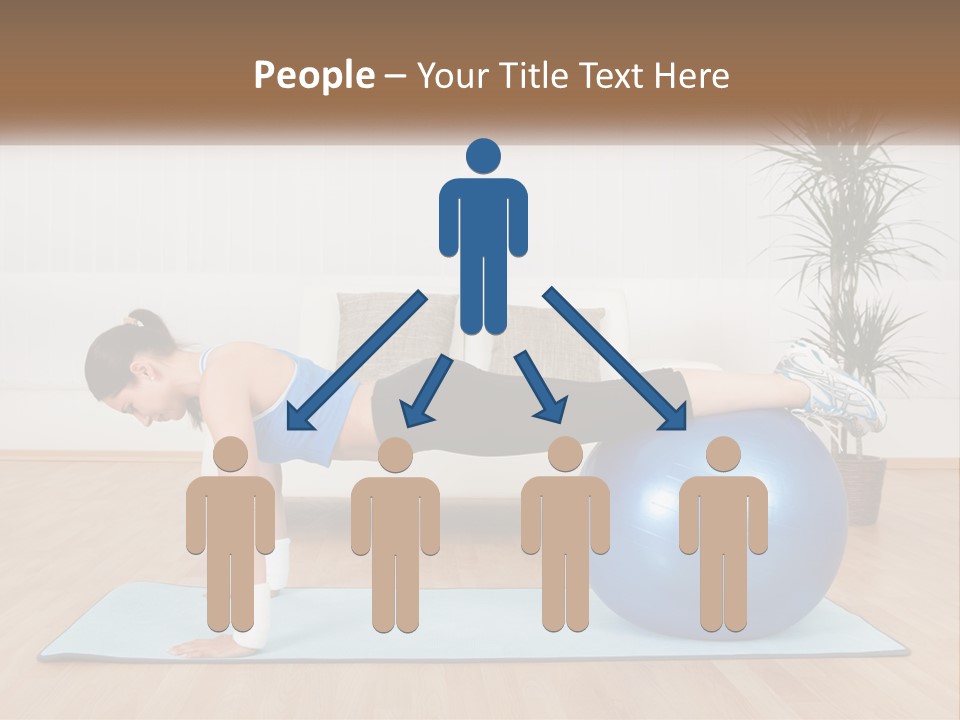 Blue Deck Plant PowerPoint Template