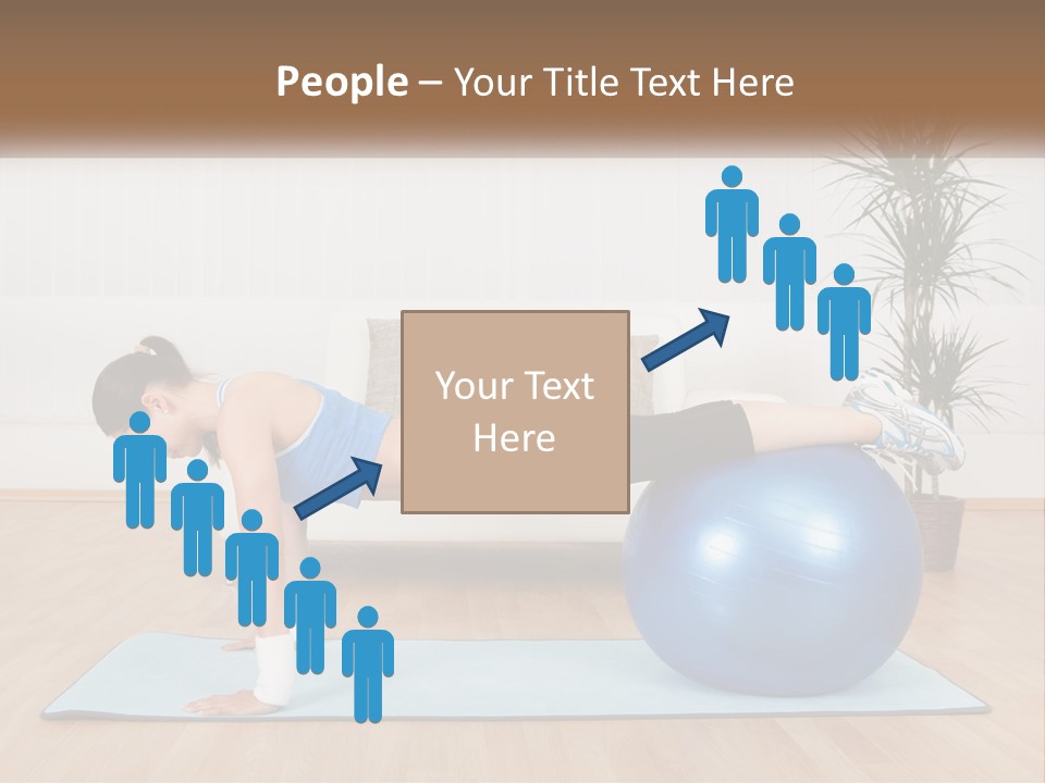 Blue Deck Plant PowerPoint Template