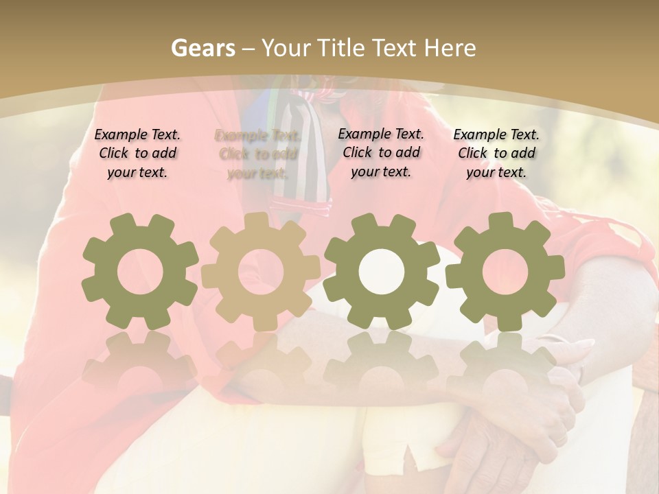 Blue Plant Outdoors PowerPoint Template