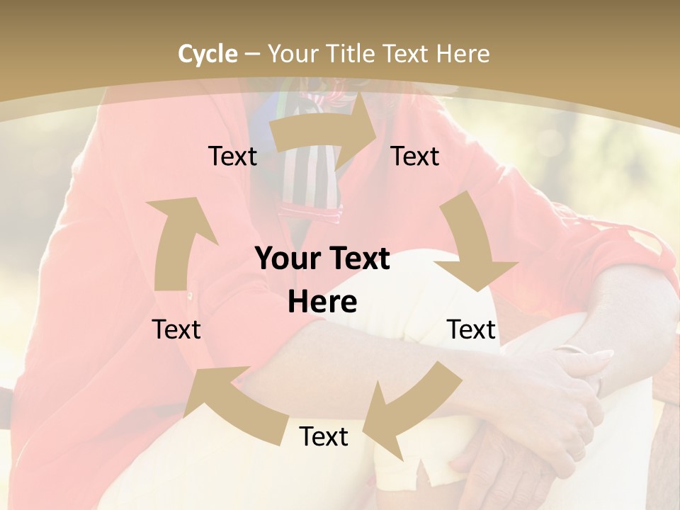 Blue Plant Outdoors PowerPoint Template