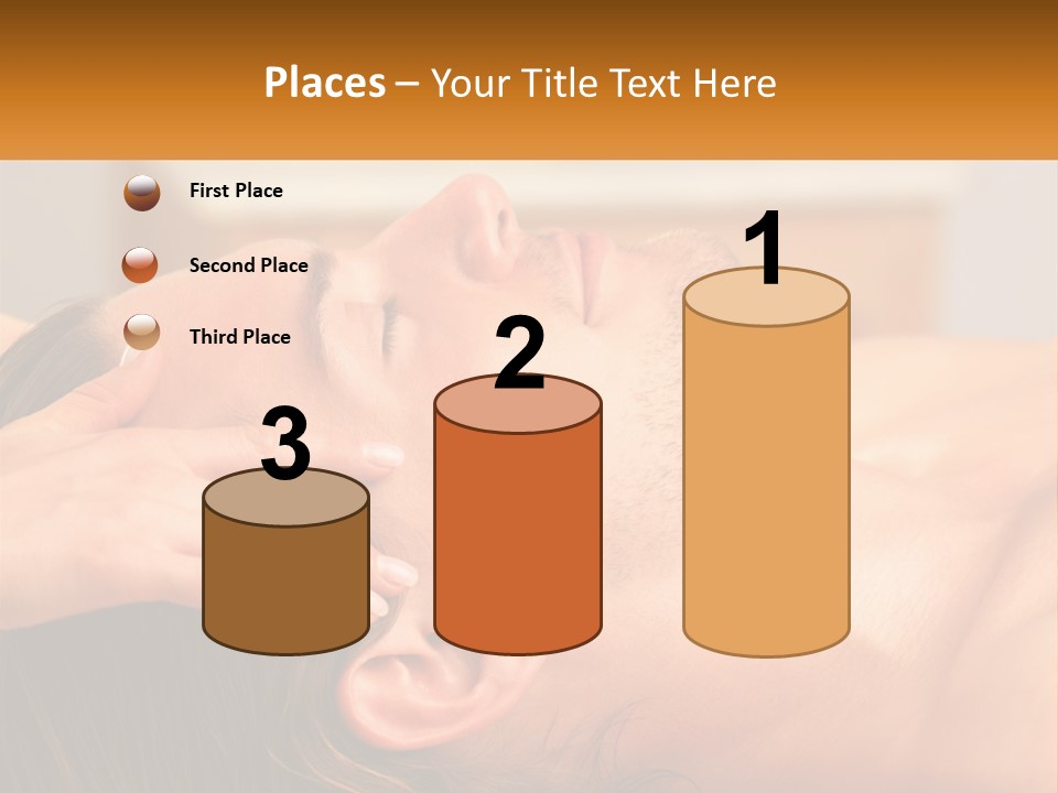 A Man Getting A Facial Massage From A Woman PowerPoint Template