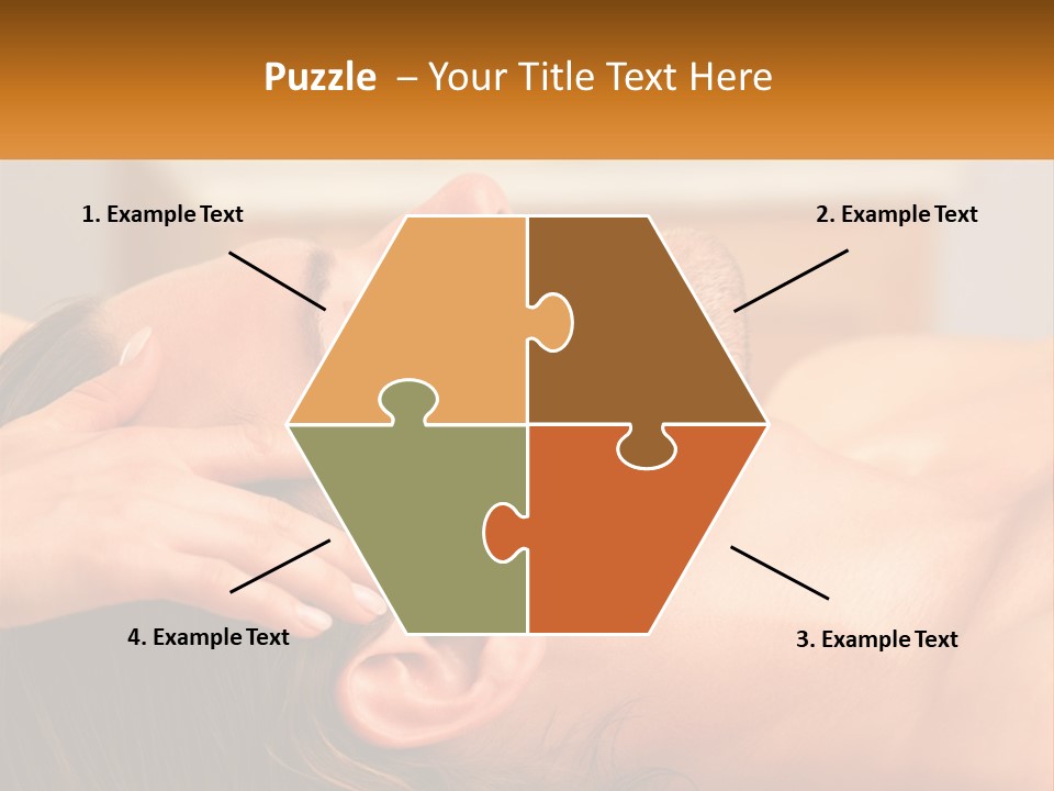 A Man Getting A Facial Massage From A Woman PowerPoint Template