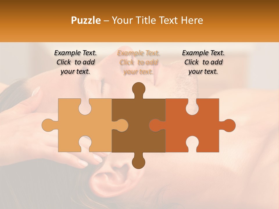 A Man Getting A Facial Massage From A Woman PowerPoint Template