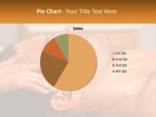 A Man Getting A Facial Massage From A Woman PowerPoint Template
