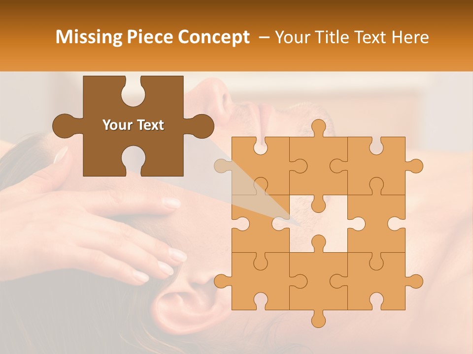 A Man Getting A Facial Massage From A Woman PowerPoint Template