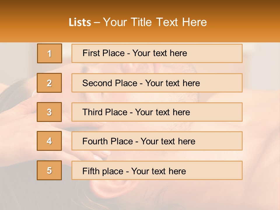 A Man Getting A Facial Massage From A Woman PowerPoint Template