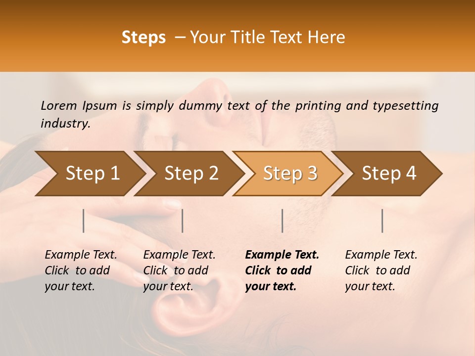 A Man Getting A Facial Massage From A Woman PowerPoint Template