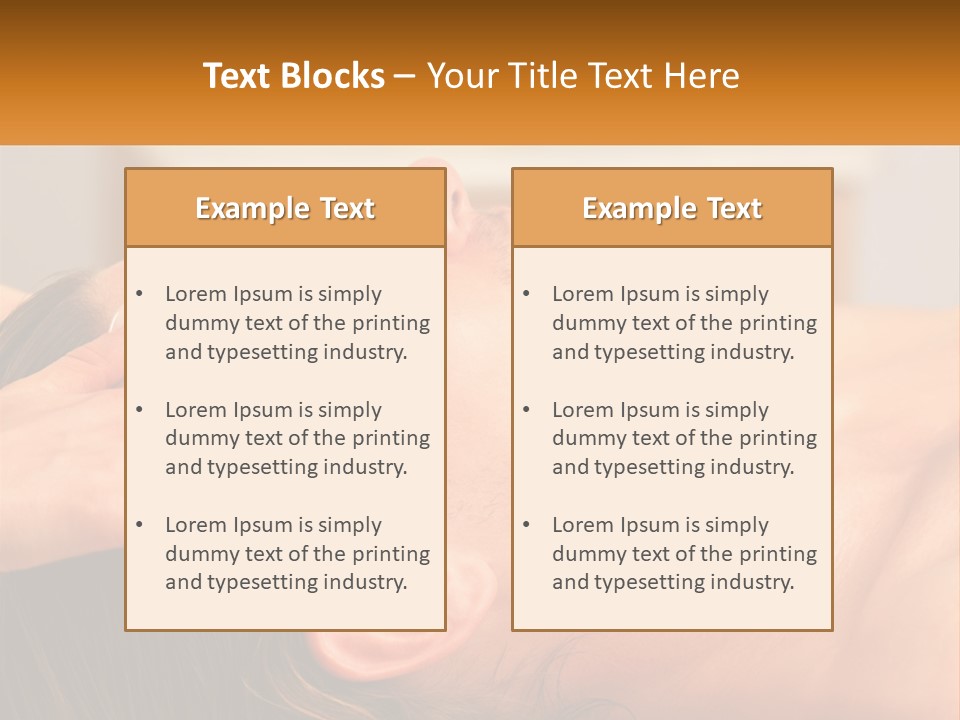 A Man Getting A Facial Massage From A Woman PowerPoint Template