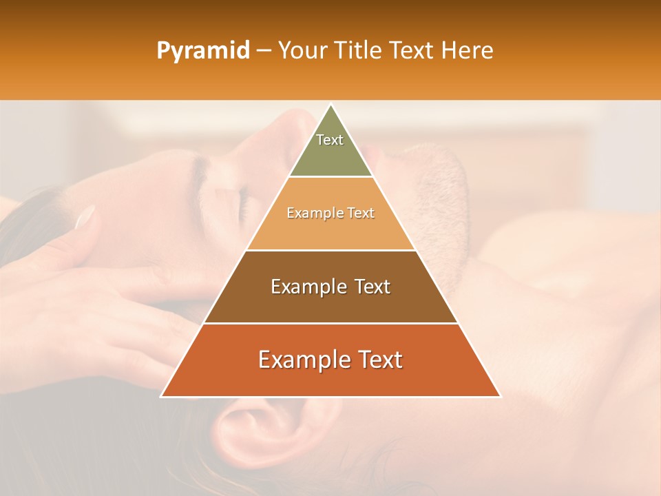 A Man Getting A Facial Massage From A Woman PowerPoint Template
