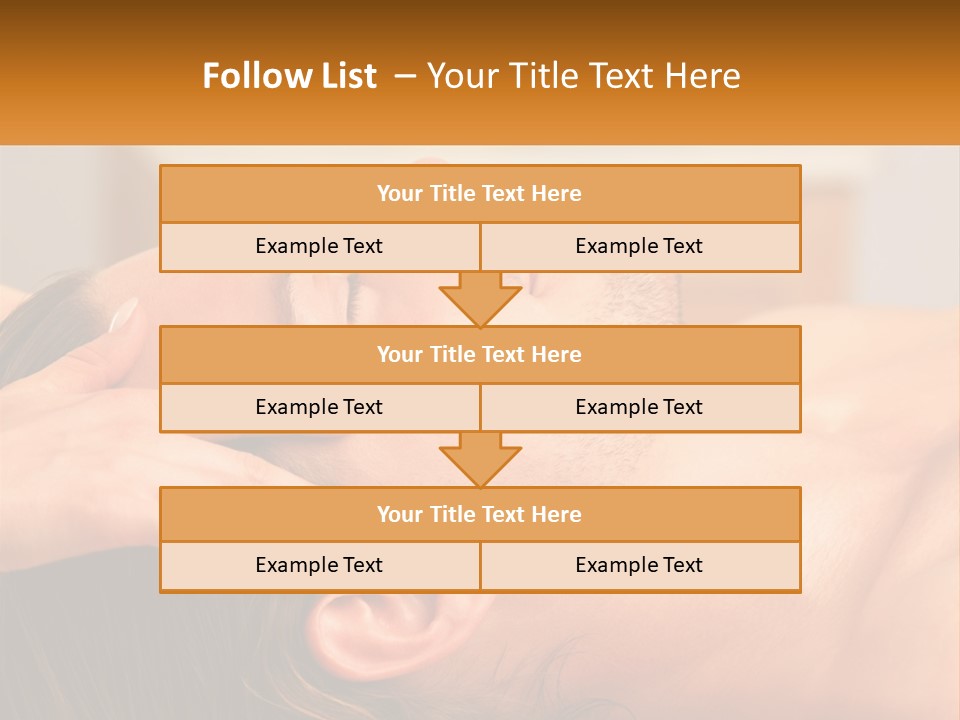 A Man Getting A Facial Massage From A Woman PowerPoint Template