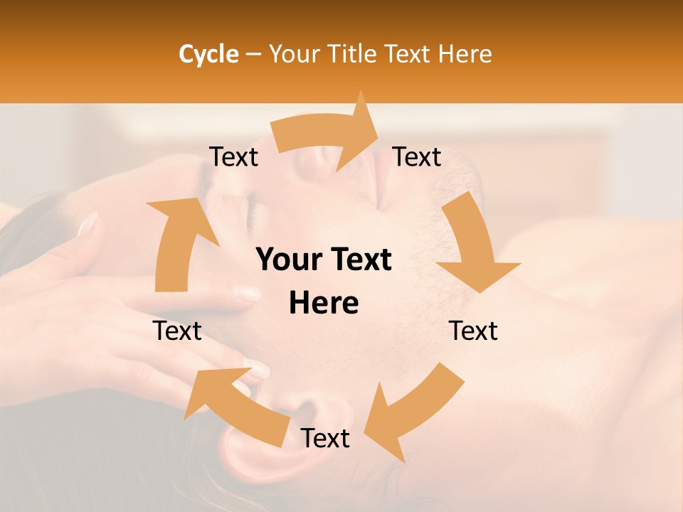 A Man Getting A Facial Massage From A Woman PowerPoint Template