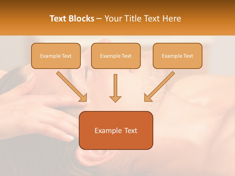 A Man Getting A Facial Massage From A Woman PowerPoint Template