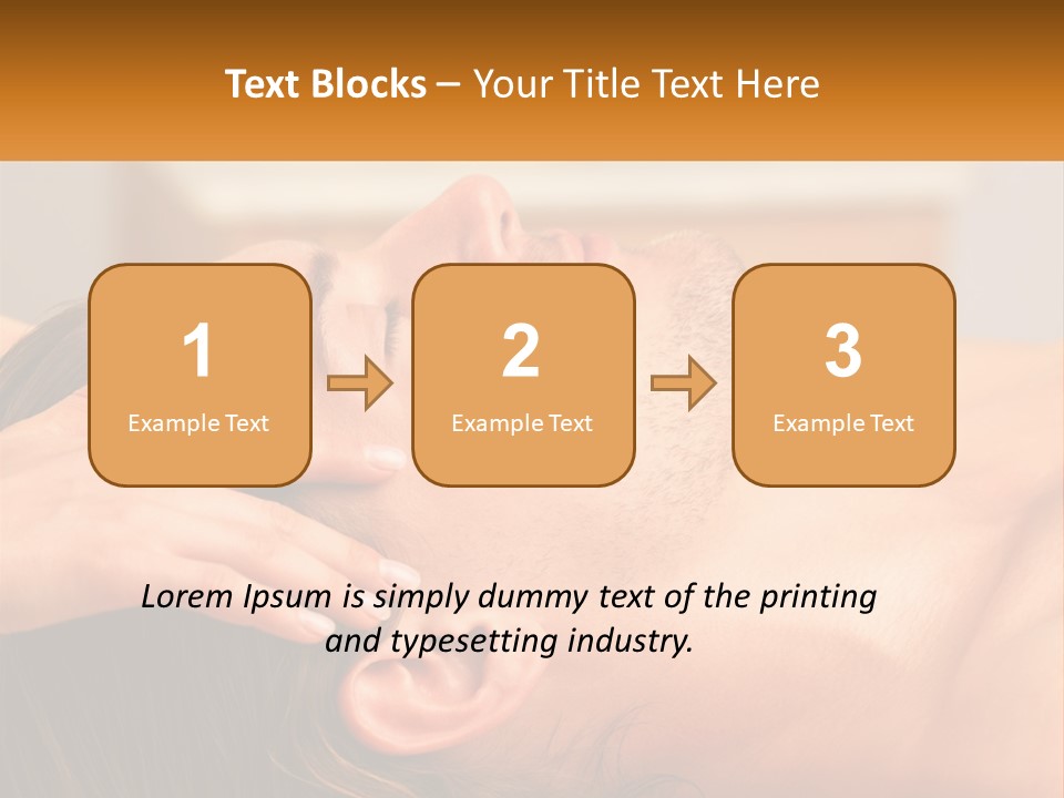 A Man Getting A Facial Massage From A Woman PowerPoint Template